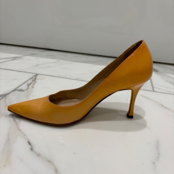 Manolo Blahnik Patent Leather Pumps Size EU 35 US 5B, 3 Inch Heels - Picture 7 of 12